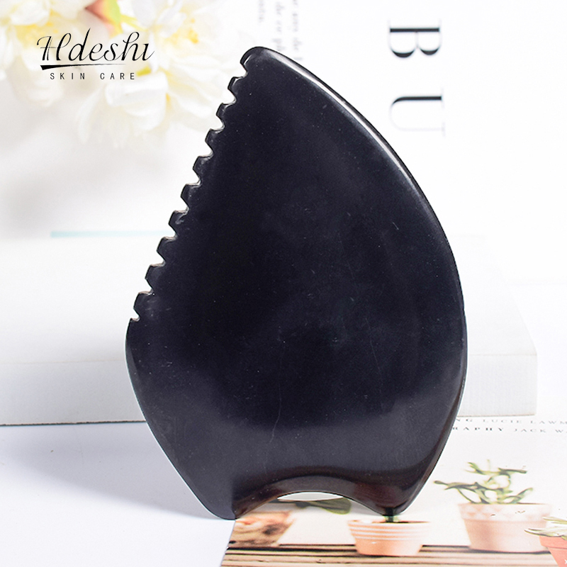 Gua Sha Tool Rose Quartz - Naturalny kamień Bian do twarzy Gua
