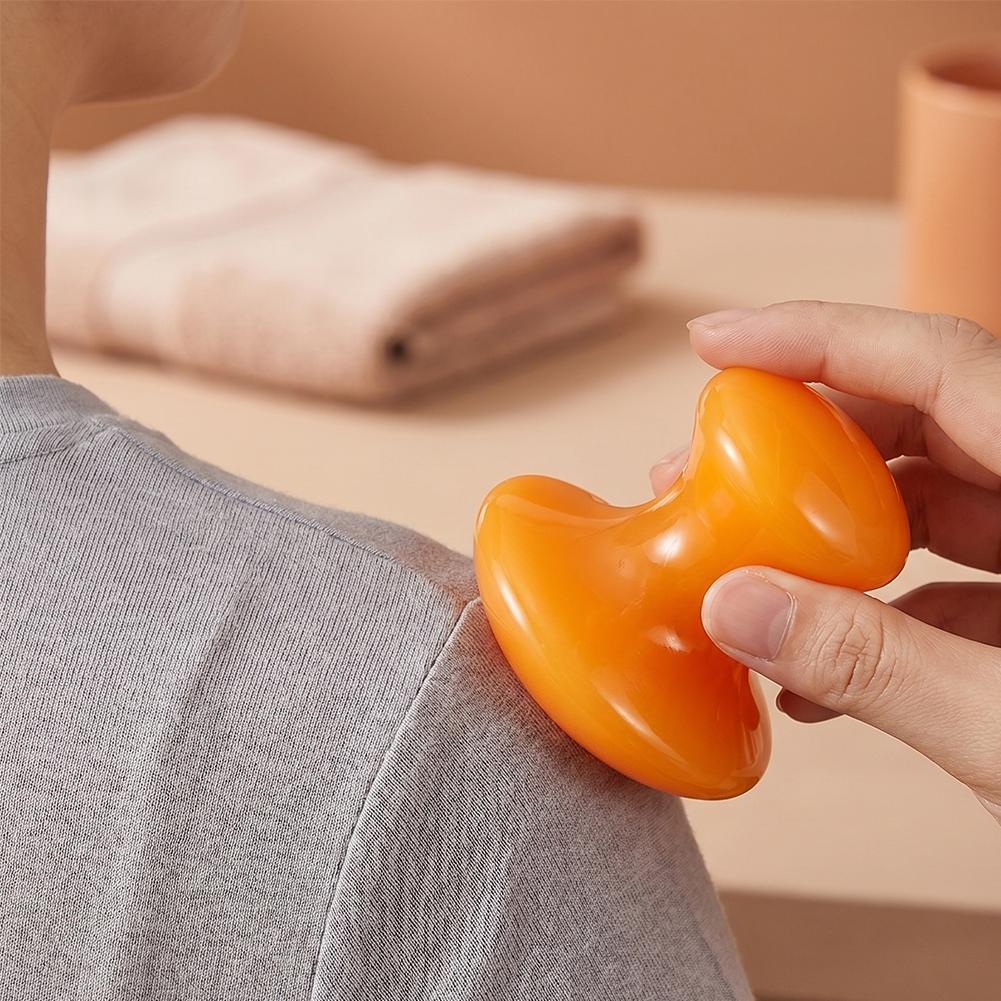 Gua Sha Tool Rose Quartz - Naturalny różowy kwarcowy masażer do twarzy