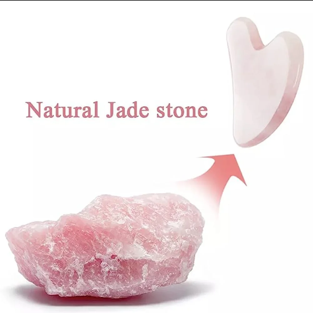 Gua Sha Tool Rose Quartz - Różowy Kwarc Gua Sha do Masażu