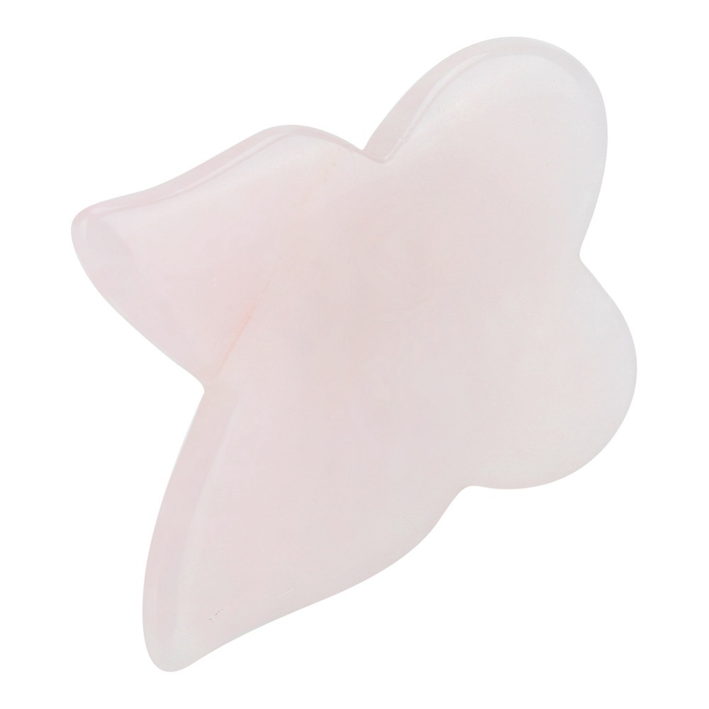 Gua Sha Tool Rose Quartz - Zestawy do pielęgnacji twarzy, różowy kwarc,