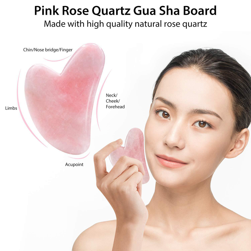Naturalny kwarc różowy rolka j – Gua Sha Tool Rose Quartz recenzja i cena