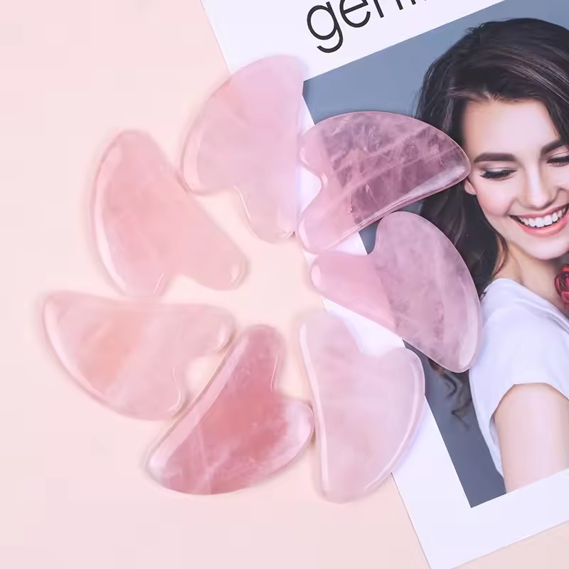 5 szt. Różowe Naturalne Jadeit – Gua Sha Tool Rose Quartz recenzja i cena
