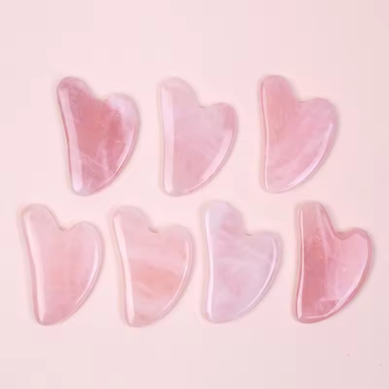 5 szt. Różowe Naturalne Jadeit – Gua Sha Tool Rose Quartz recenzja i cena