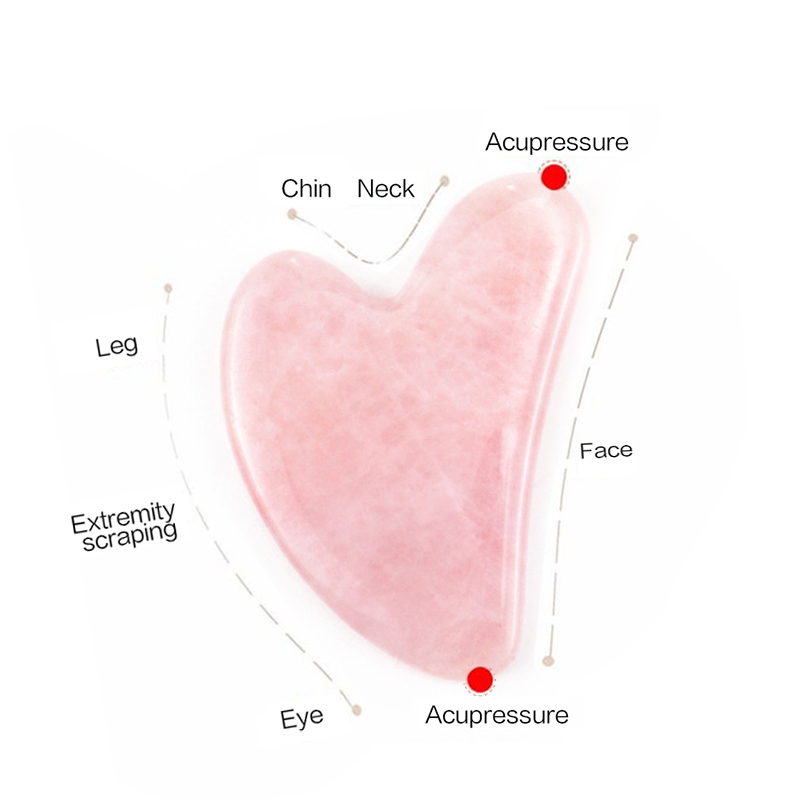 Różowy Kwarc Gua Sha do Masażu – Gua Sha Tool Rose Quartz recenzja i cena