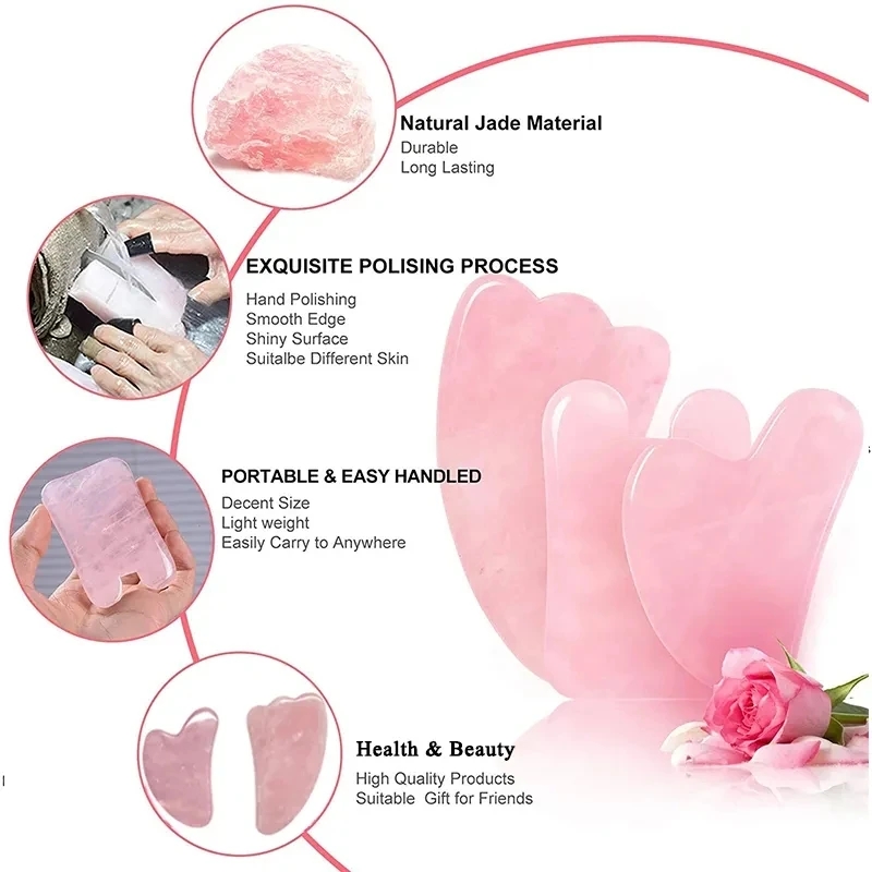 Płytka Gua Sha z Kwarcu Różowe – Gua Sha Tool Rose Quartz recenzja i cena