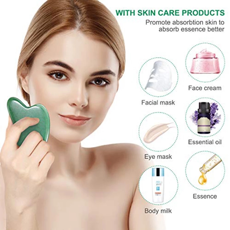 Zestaw do masażu z różowego kw – Gua Sha Tool Rose Quartz recenzja i cena