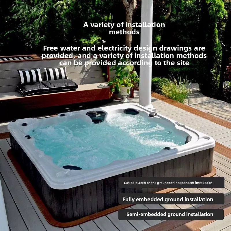 Zewnętrzny Jacuzzi dla wielu o – Spa Wellness Jacuzzi recenzja i cena