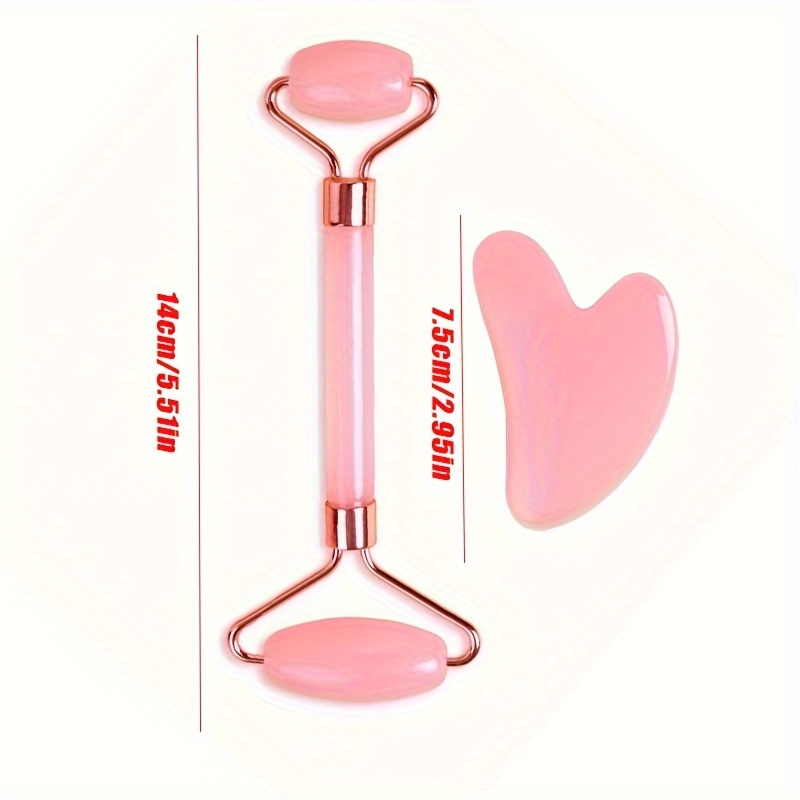 Nowy zestaw 2 szt. kamieni Gua – Gua Sha Tool Rose Quartz recenzja i cena