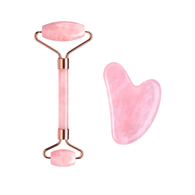 Zestaw do masażu twarzy z różo – Gua Sha Tool Rose Quartz recenzja i cena