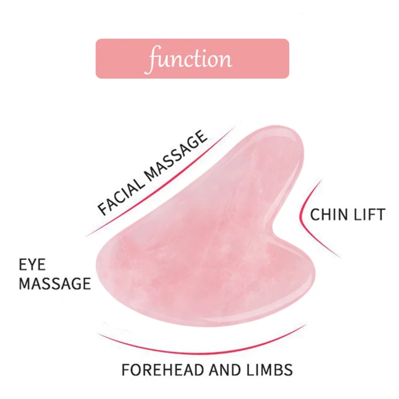 10 szt. Naturalny zestaw Jade  – Gua Sha Tool Rose Quartz recenzja i cena