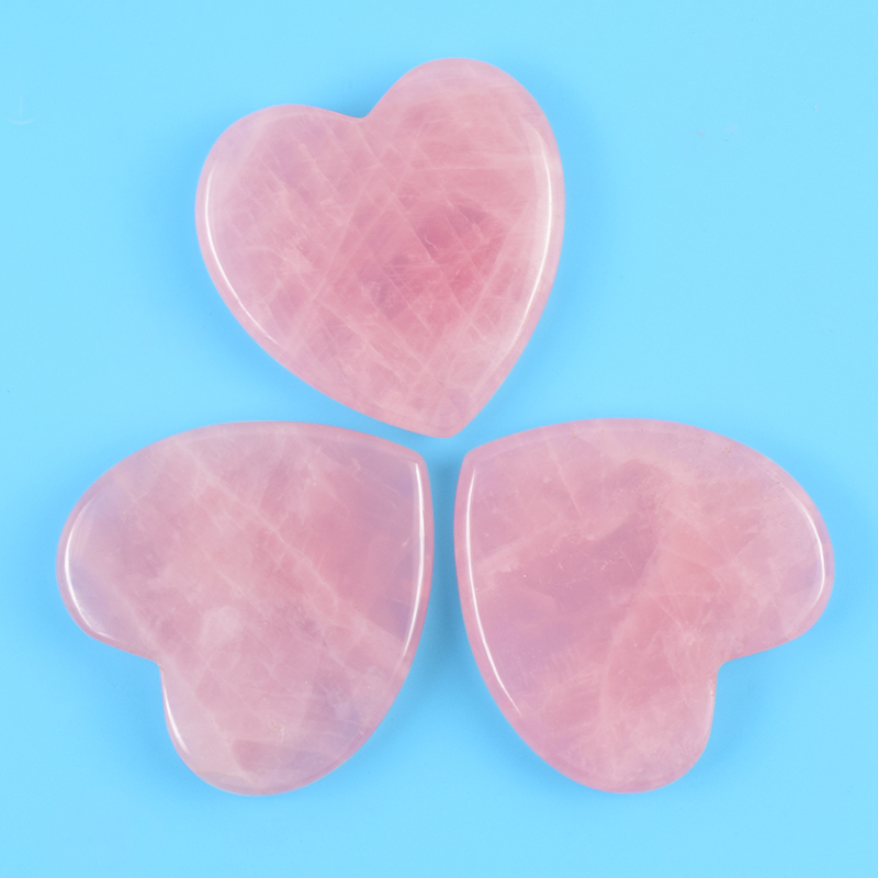 Różany kwarc w kształcie serca – Gua Sha Tool Rose Quartz recenzja i cena
